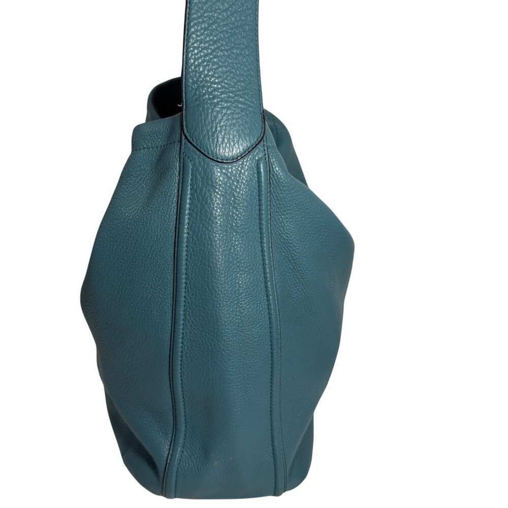 COACH Avery Pebbled Leather Tassel Hobo Shoulder Slim Bucket Bag w/ Tag F23309 - Picture 6 of 14